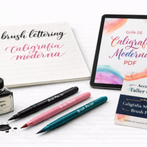 kit caligrafía moderna brush pen